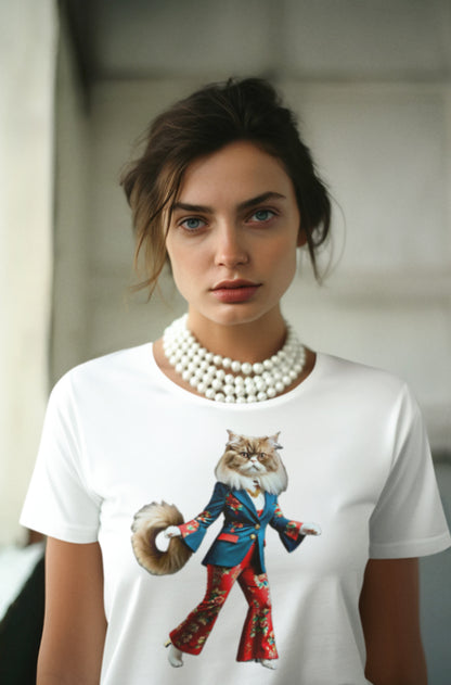 PURRR-FECT- Camiseta Unisex de Algodón Ultrafino