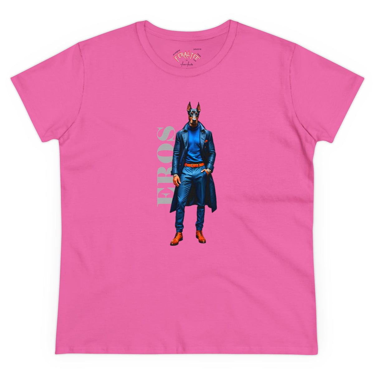 Camiseta de algodón de peso medio para mujer EROS 
