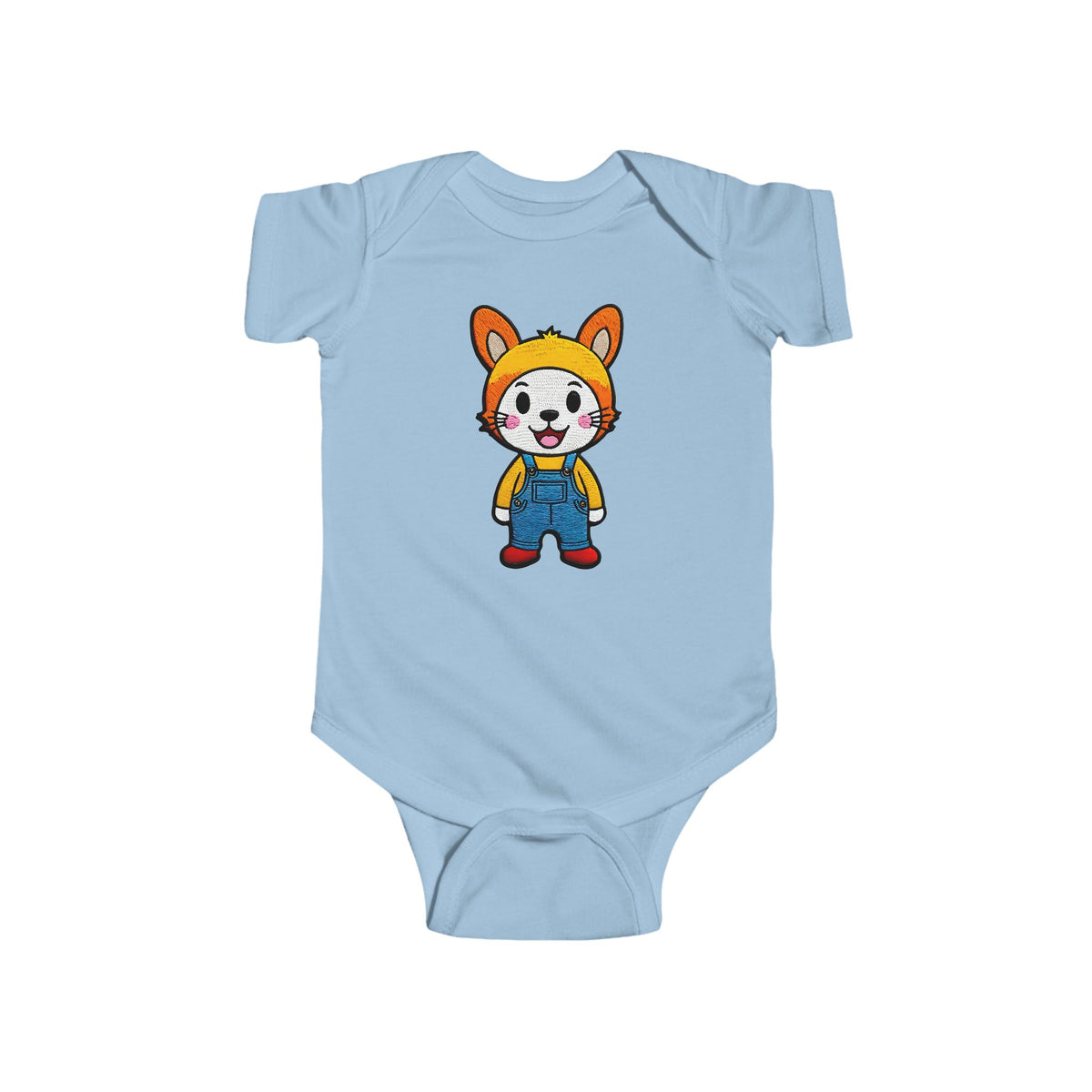BUTTON Infant Fine Jersey Bodysuit NB: 0 - 24 mo