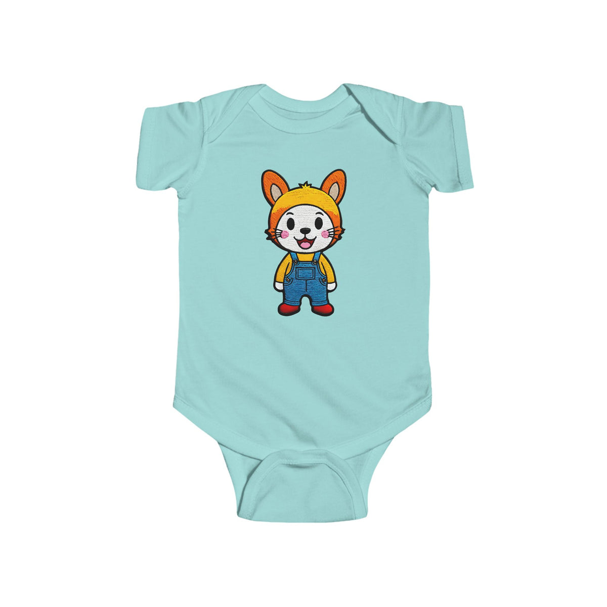 BUTTON Infant Fine Jersey Bodysuit NB: 0 - 24 mo