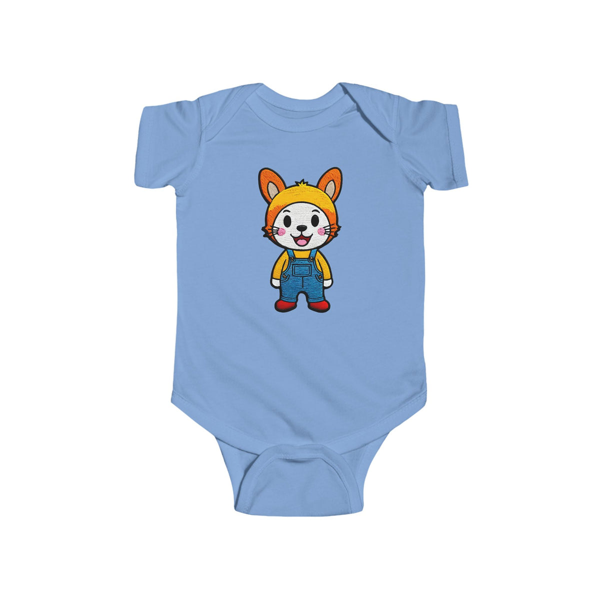 BUTTON Infant Fine Jersey Bodysuit NB: 0 - 24 mo