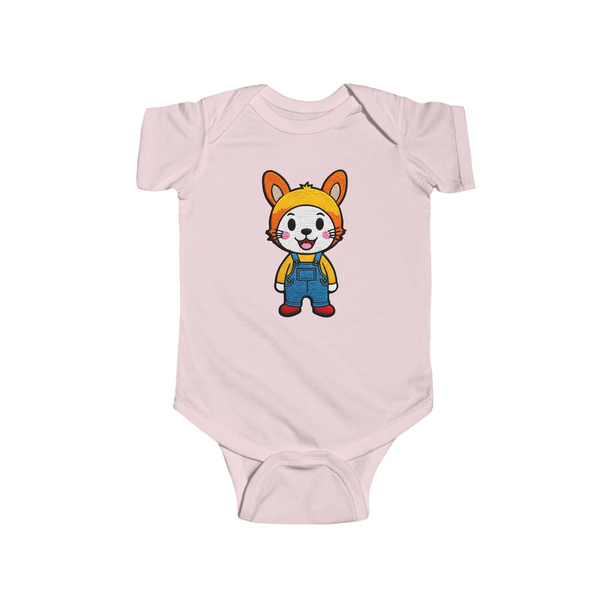 BUTTON Infant Fine Jersey Bodysuit NB: 0 - 24 mo