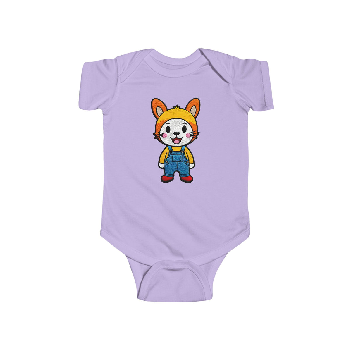 BUTTON Infant Fine Jersey Bodysuit NB: 0 - 24 mo