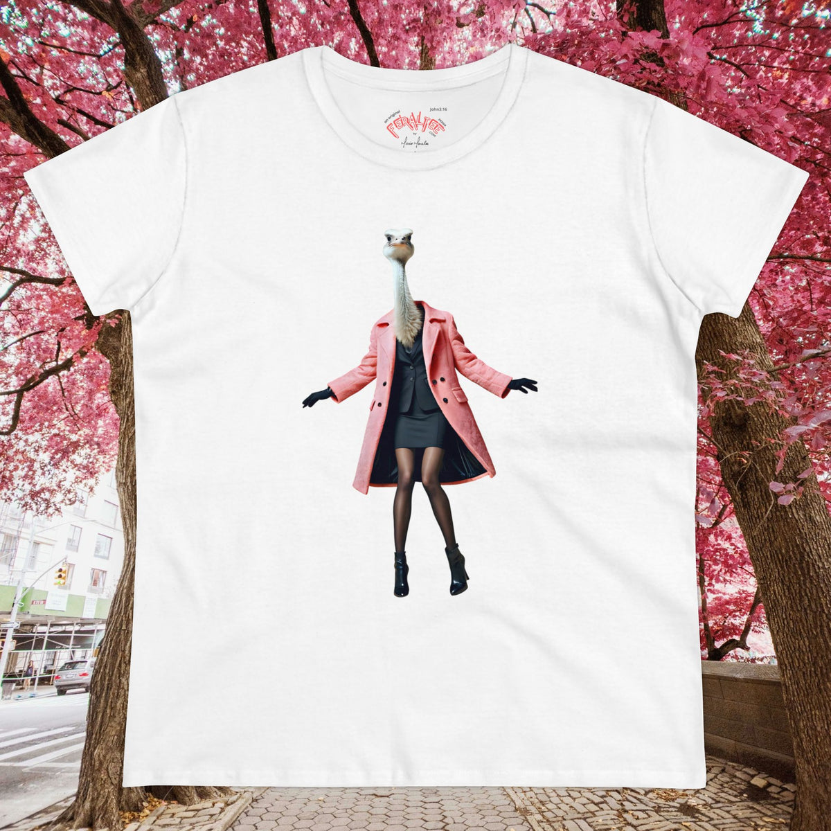 Camiseta de algodón de peso medio para mujer DUCHESS