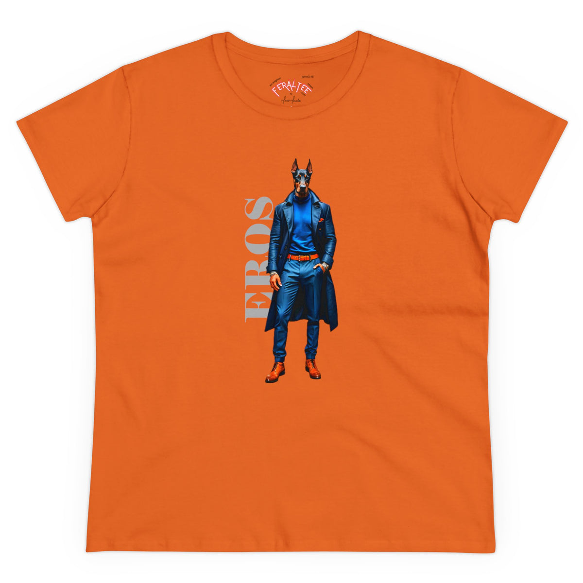 Camiseta de algodón de peso medio para mujer EROS 