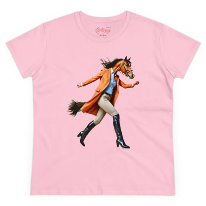 JUMENT Women's Midweight Cotton Tee - 6 Colors Available