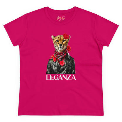 ELEGANZA Women's Midweight Cotton Tee