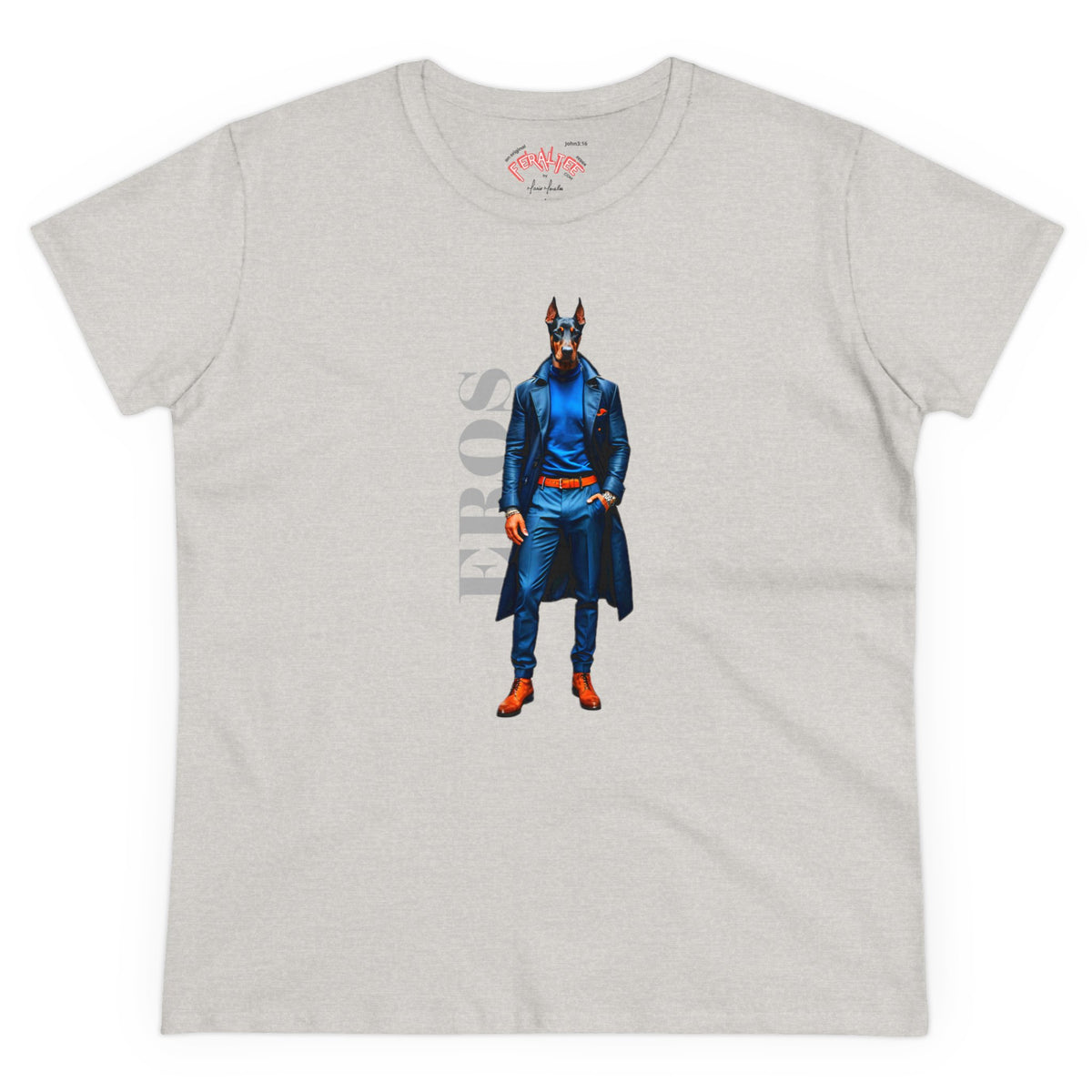 Camiseta de algodón de peso medio para mujer EROS 