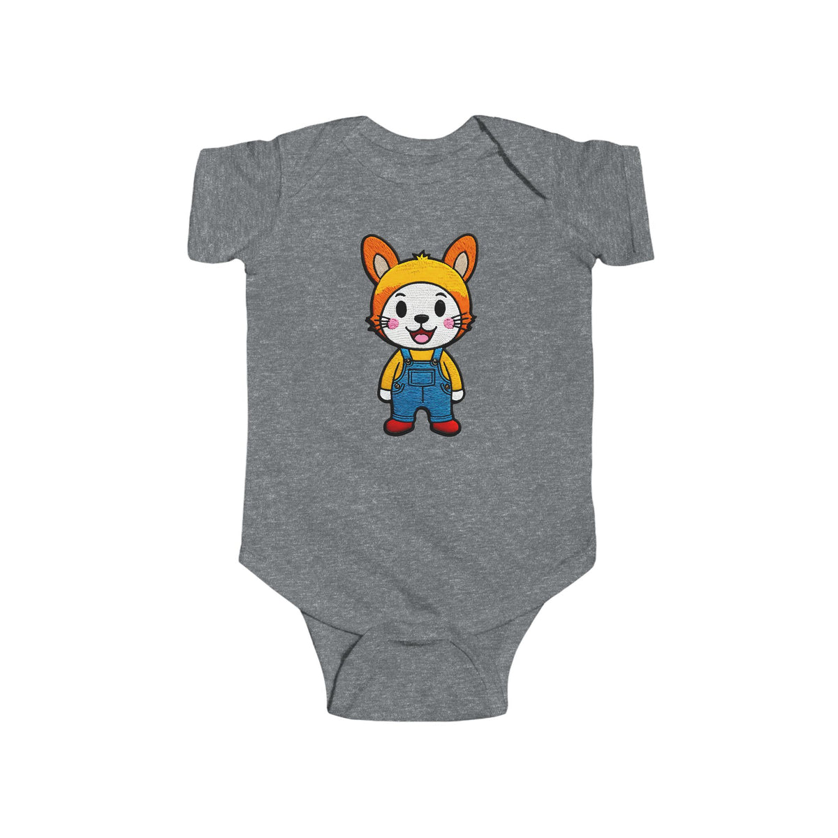 BUTTON Infant Fine Jersey Bodysuit NB: 0 - 24 mo
