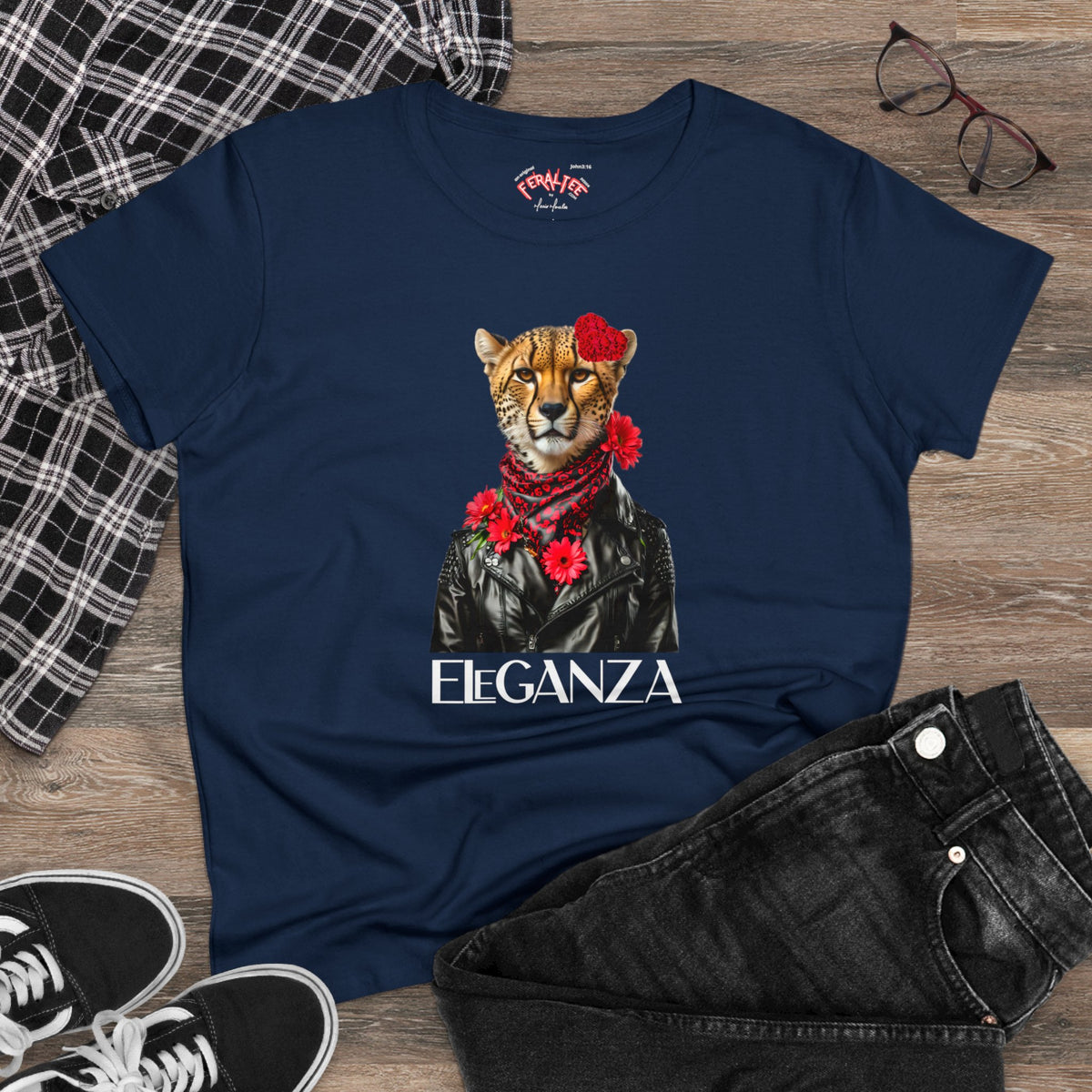 ELEGANZA 2 Women's Midweight Cotton Tee