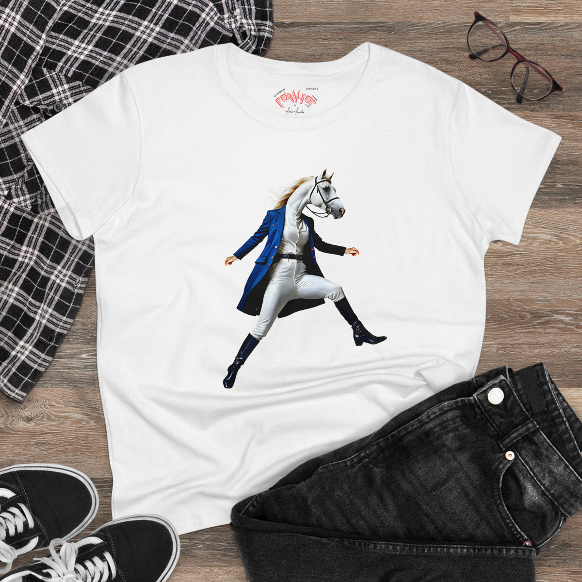 BELLE Women's Midweight Cotton Tee