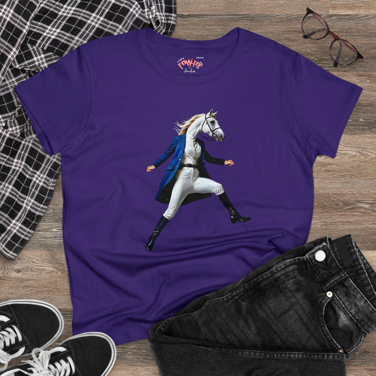 BELLE Women's Midweight Cotton Tee