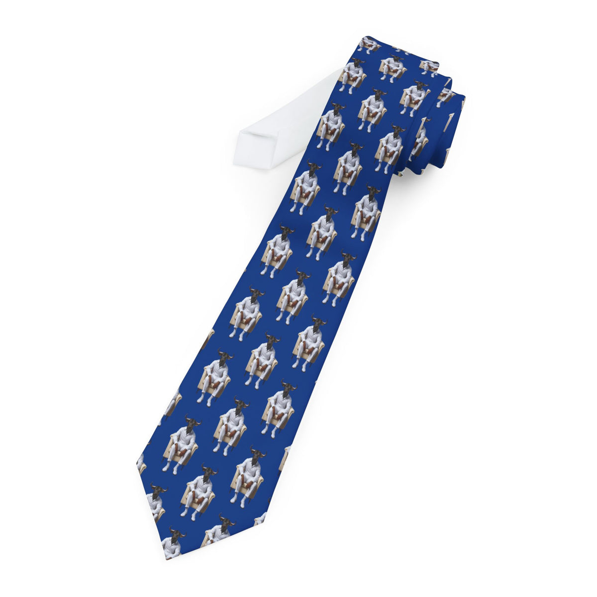 Corbata personalizada con diseño de TORO SENTADO