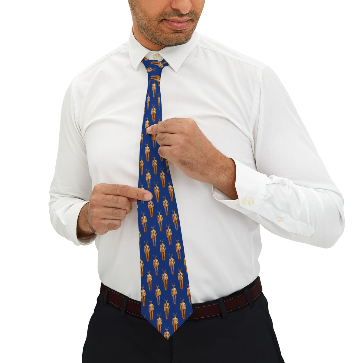 Corbata personalizada con diseño escalonado