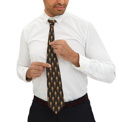 Corbata personalizada con diseño escalonado