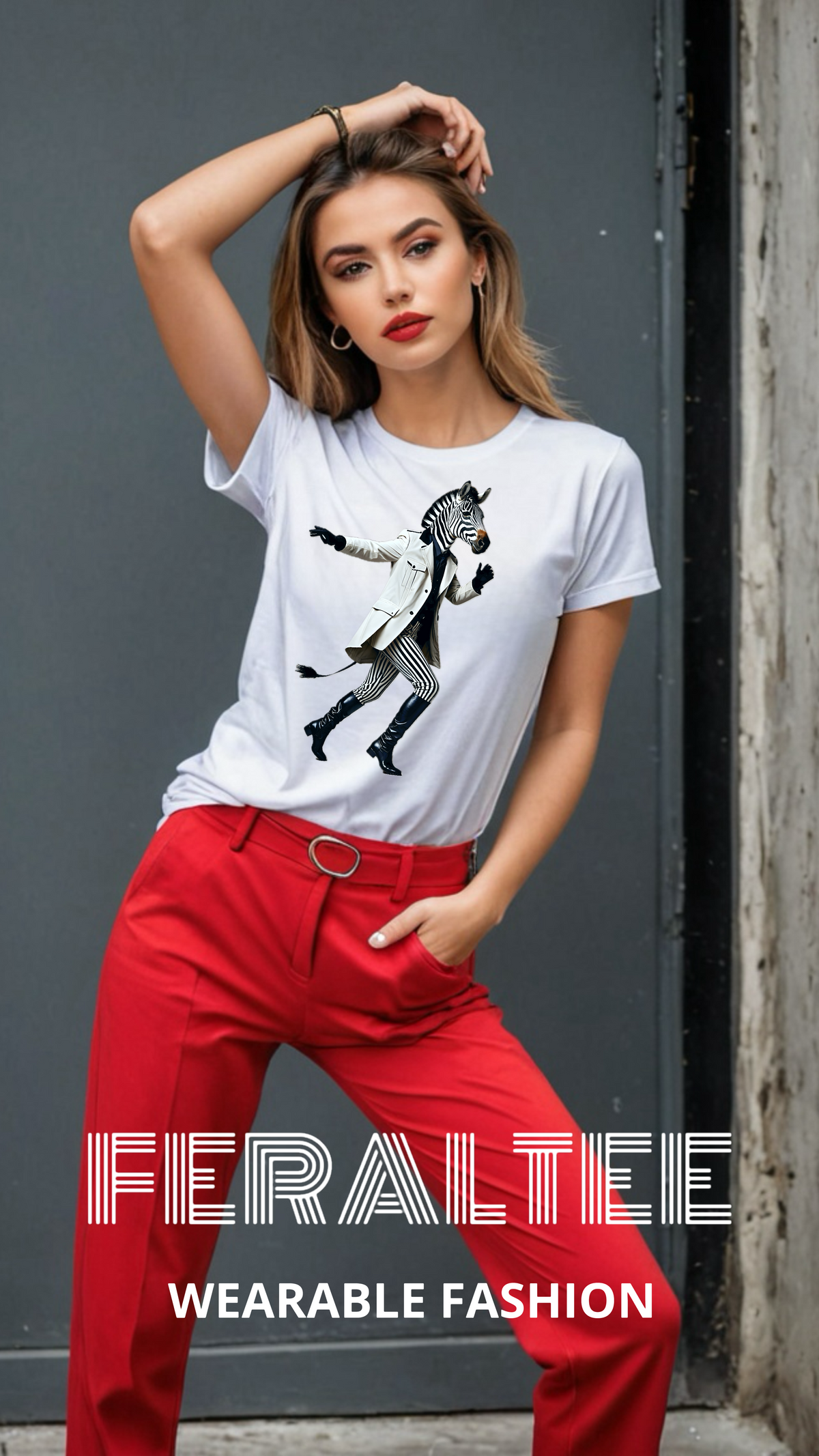 Camiseta de algodón de peso medio para mujer ZEB 1
