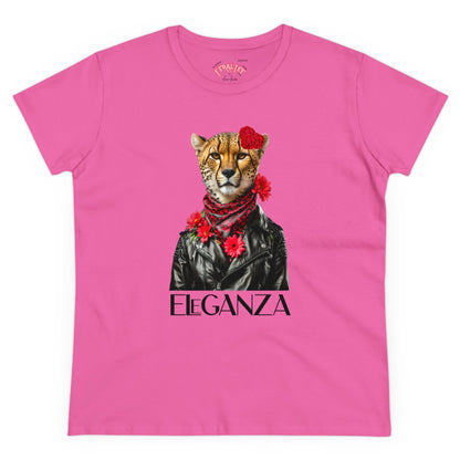 ELEGANZA Women's Midweight Cotton Tee
