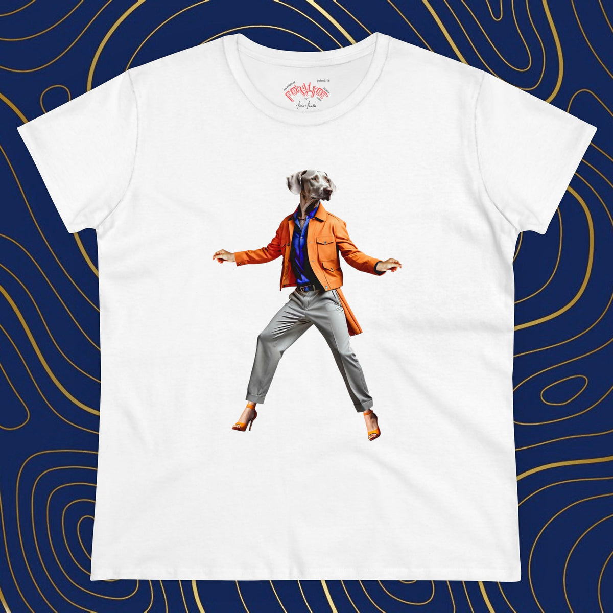 Camiseta de algodón de peso medio para mujer de VOGUE