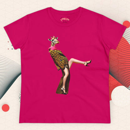 Camiseta de algodón de peso medio para mujer de ALTA MODA