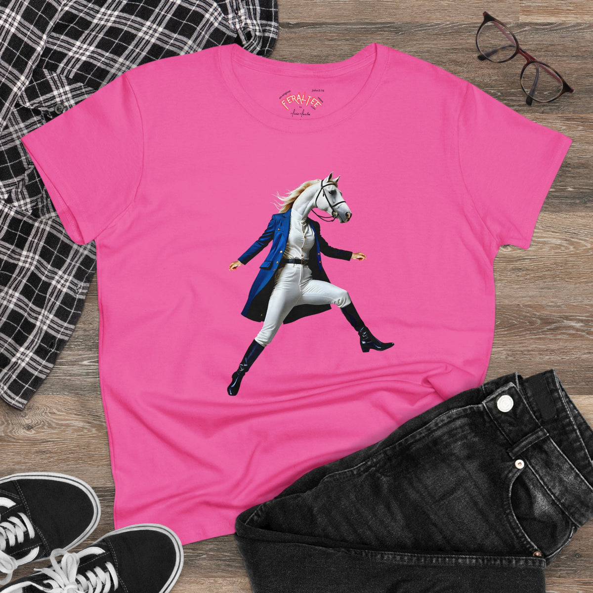 BELLE Women's Midweight Cotton Tee