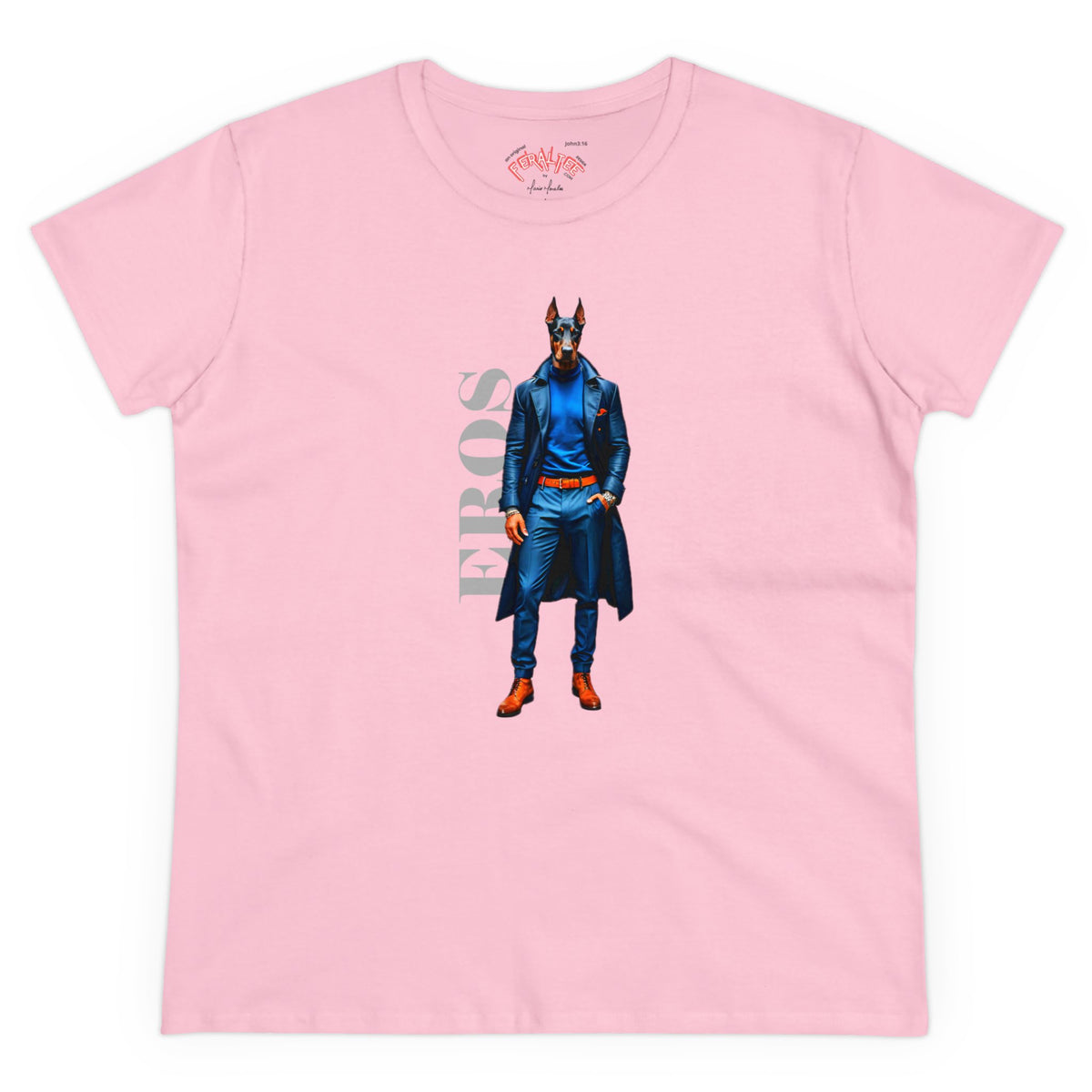 Camiseta de algodón de peso medio para mujer EROS 