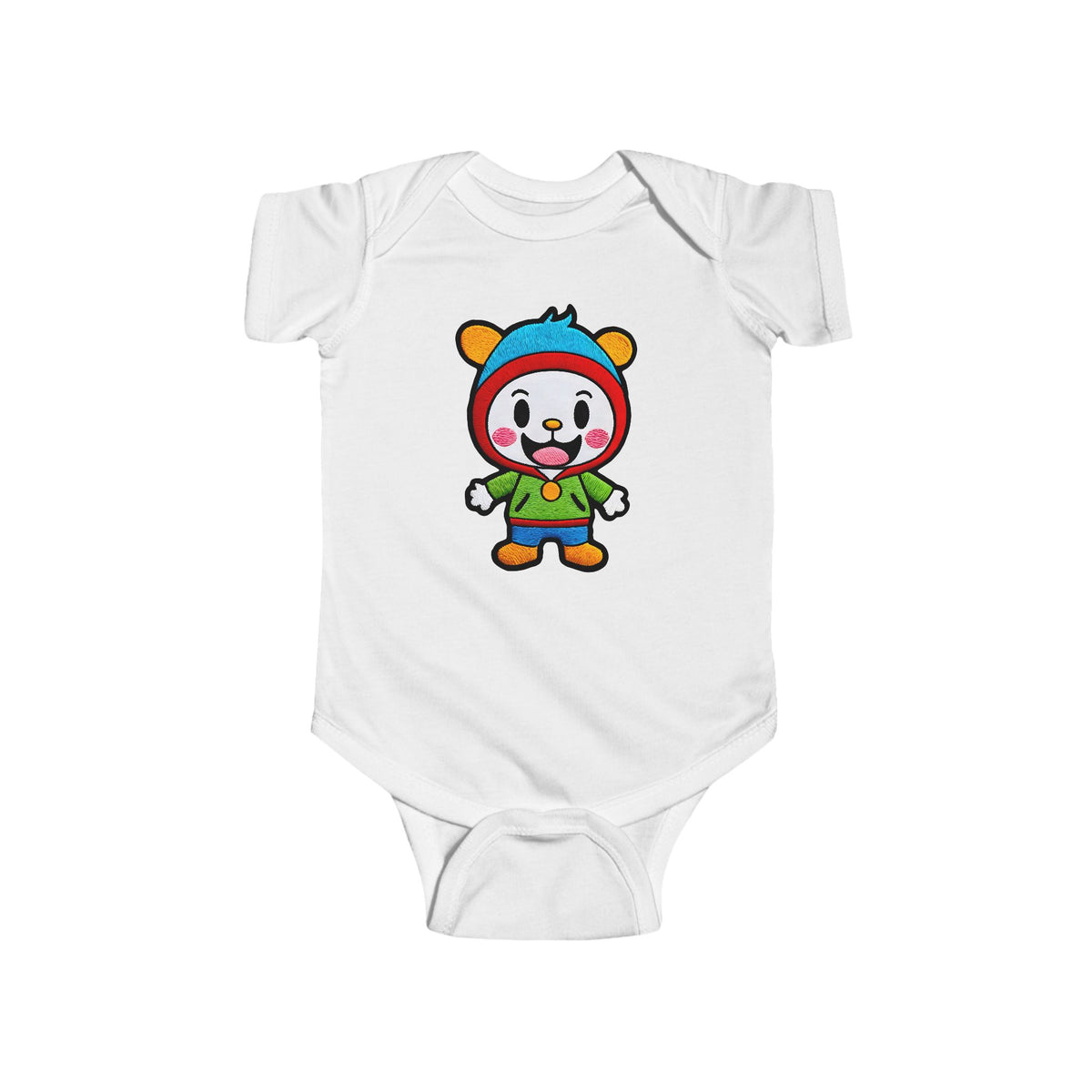 SMILEY Infant Fine Jersey Bodysuit NB: 0 - 24 mo
