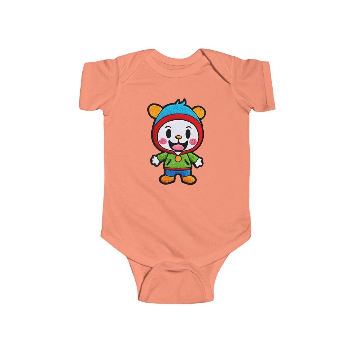 SMILEY Infant Fine Jersey Bodysuit NB: 0 - 24 mo