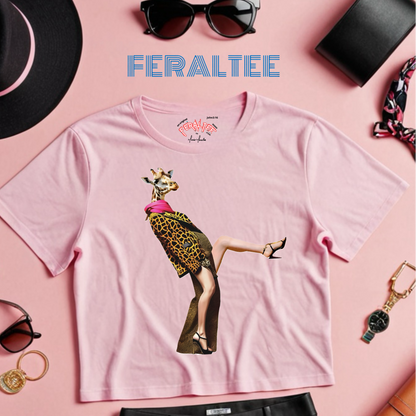 Camiseta de algodón de peso medio para mujer de ALTA MODA