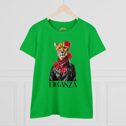 ELEGANZA Women's Midweight Cotton Tee