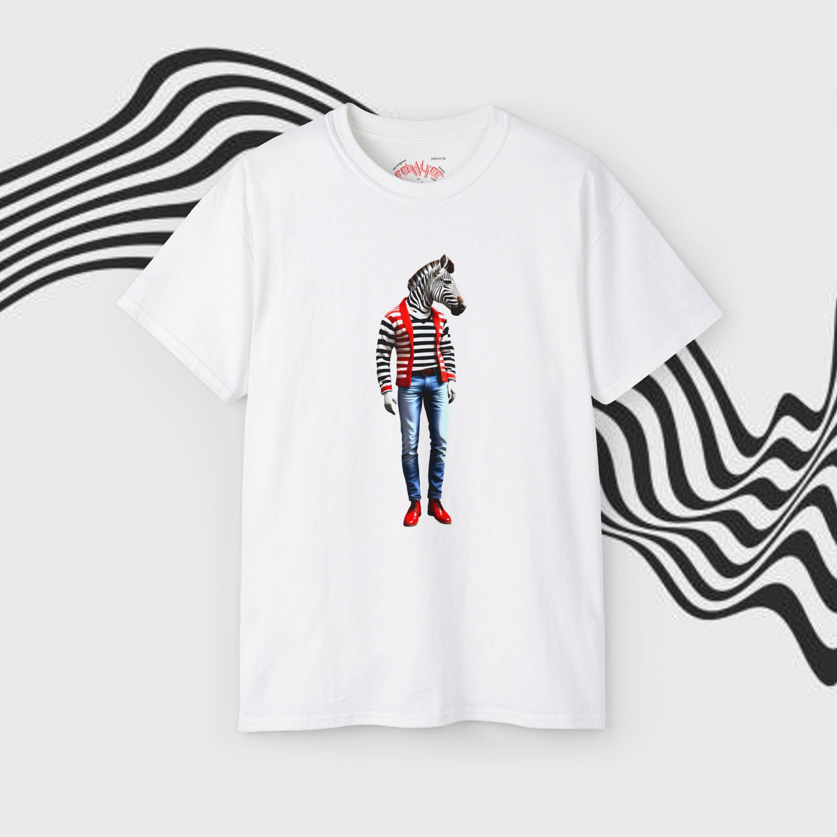 ZEBRO- Camiseta Unisex de Algodón Ultra Fino