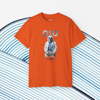 OSO-LUTIONS- Camiseta Unisex de Algodón Ultra Suave 