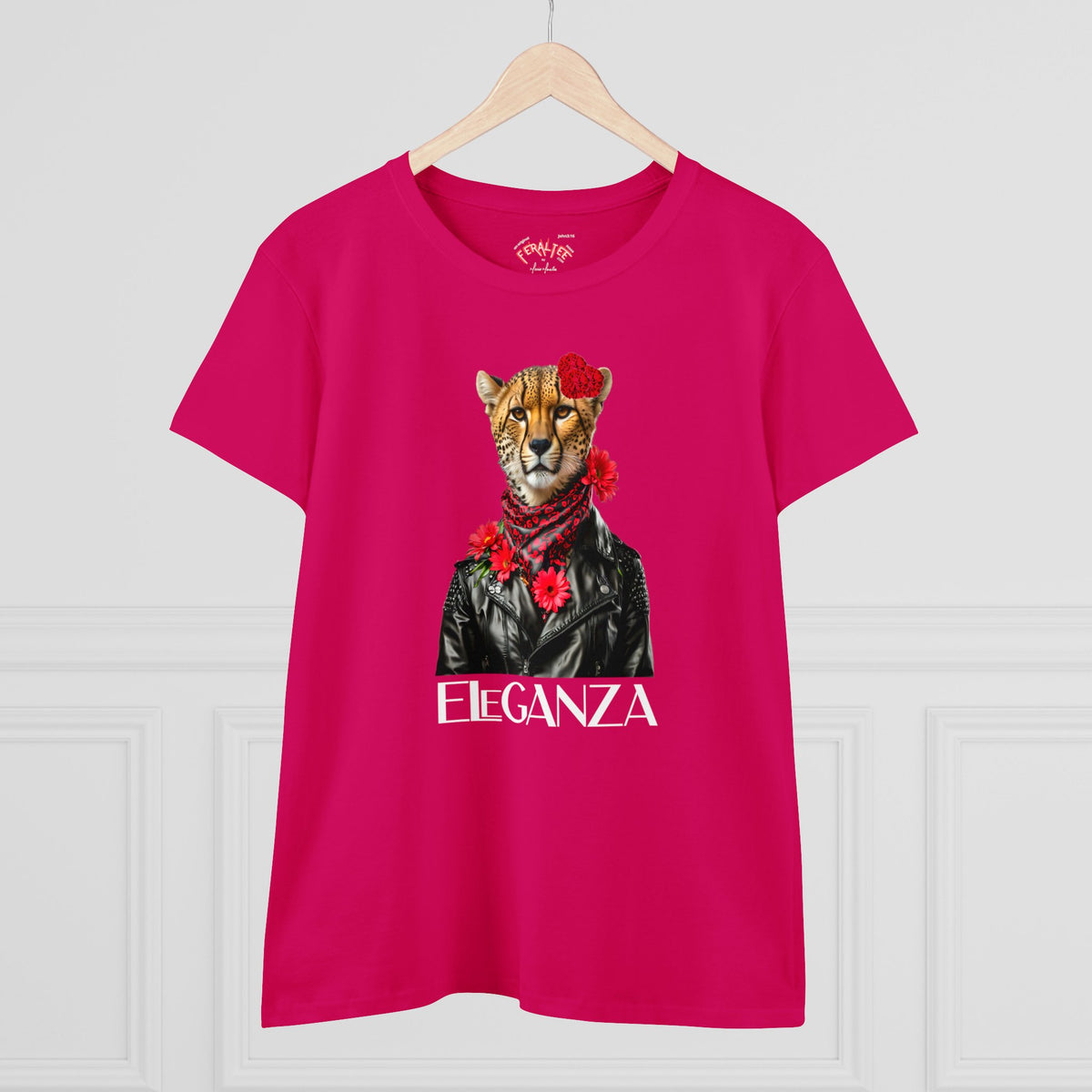 ELEGANZA Women's Midweight Cotton Tee