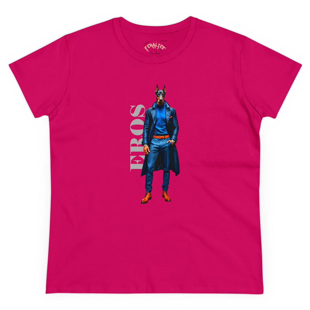Camiseta de algodón de peso medio para mujer EROS 