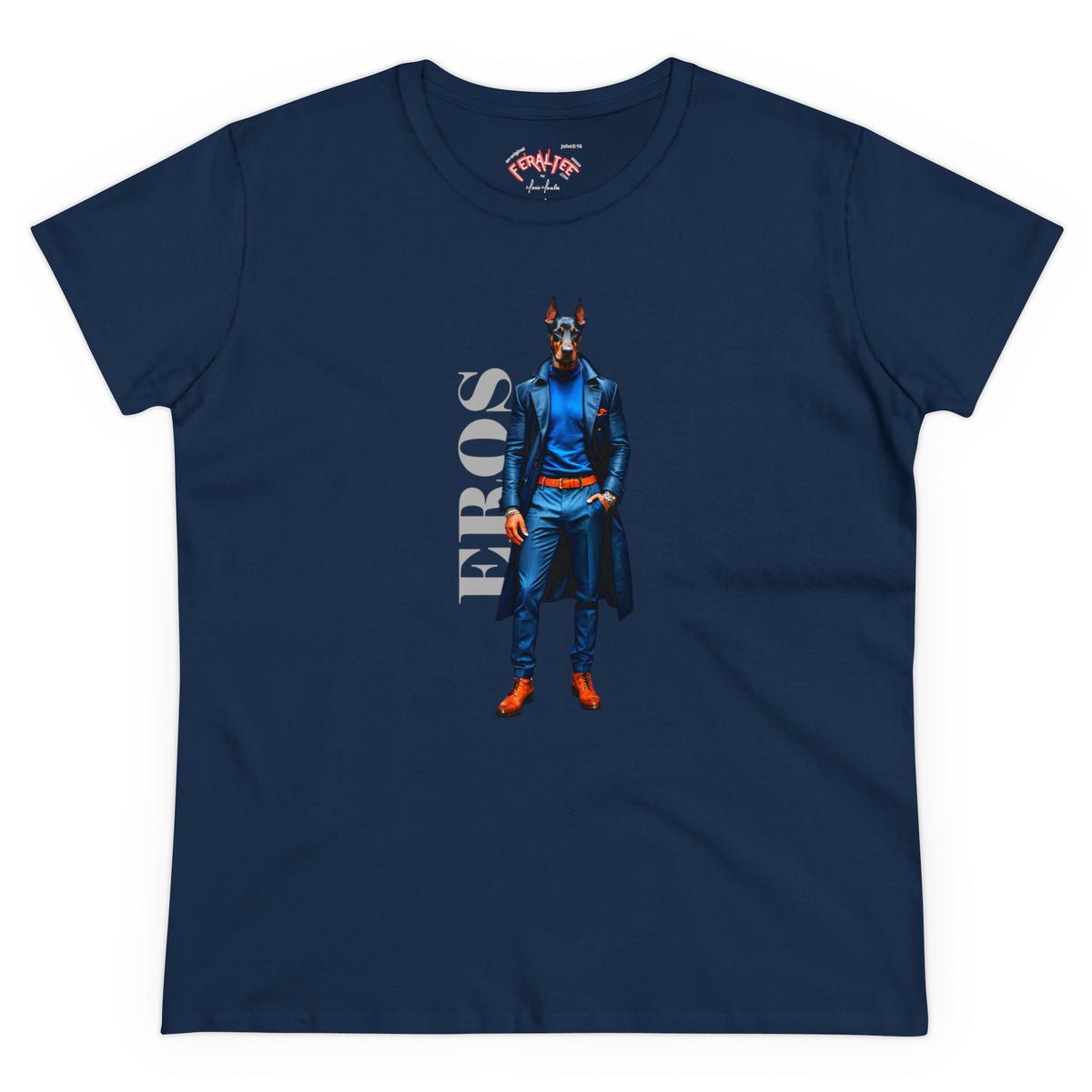 Camiseta de algodón de peso medio para mujer EROS 