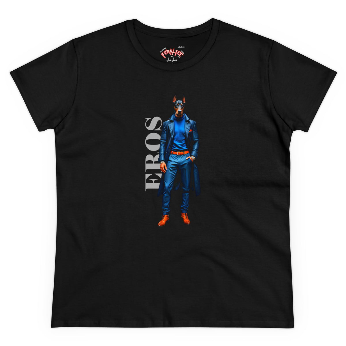 Camiseta de algodón de peso medio para mujer EROS 