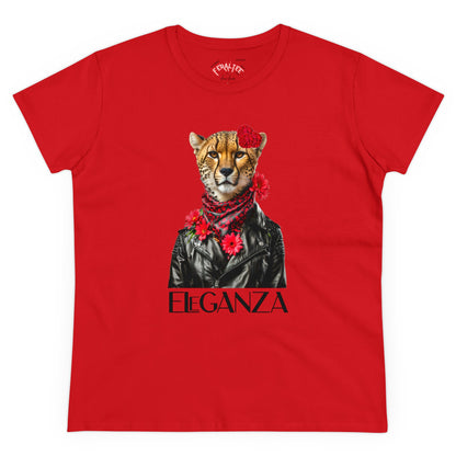 ELEGANZA Women's Midweight Cotton Tee