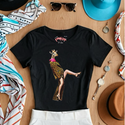 Camiseta de algodón de peso medio para mujer de ALTA MODA
