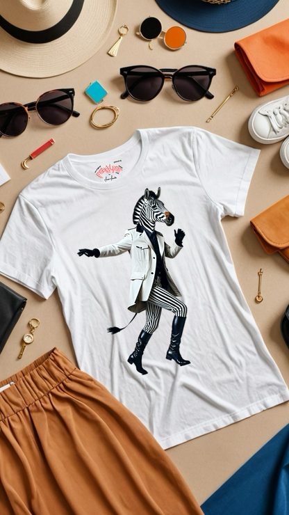 Camiseta de algodón de peso medio para mujer ZEB 1