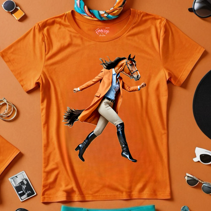JUMENT Women's Midweight Cotton Tee - 6 Colors Available