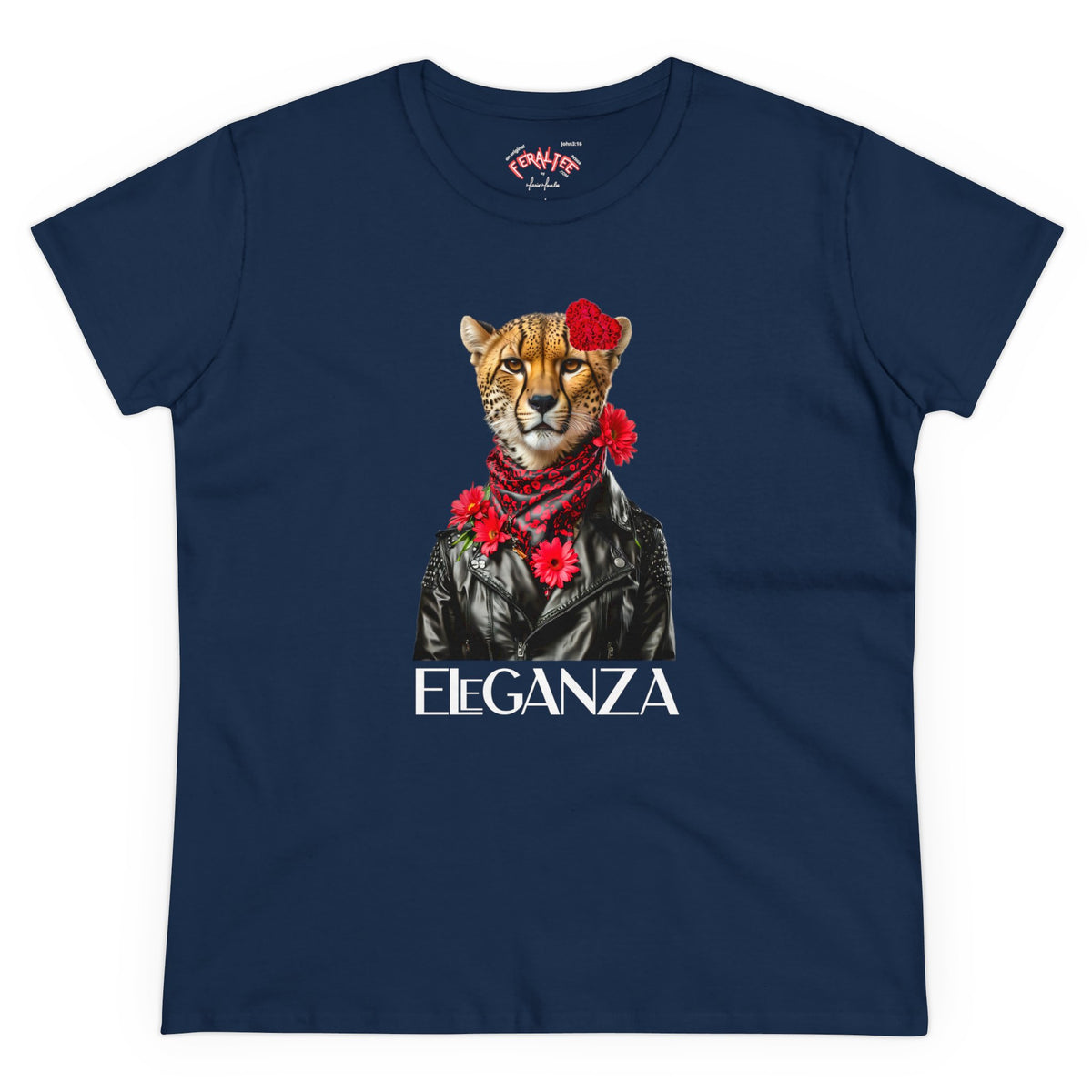 ELEGANZA Women's Midweight Cotton Tee
