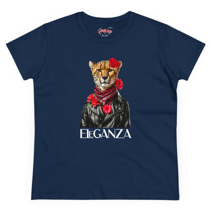 ELEGANZA Women's Midweight Cotton Tee