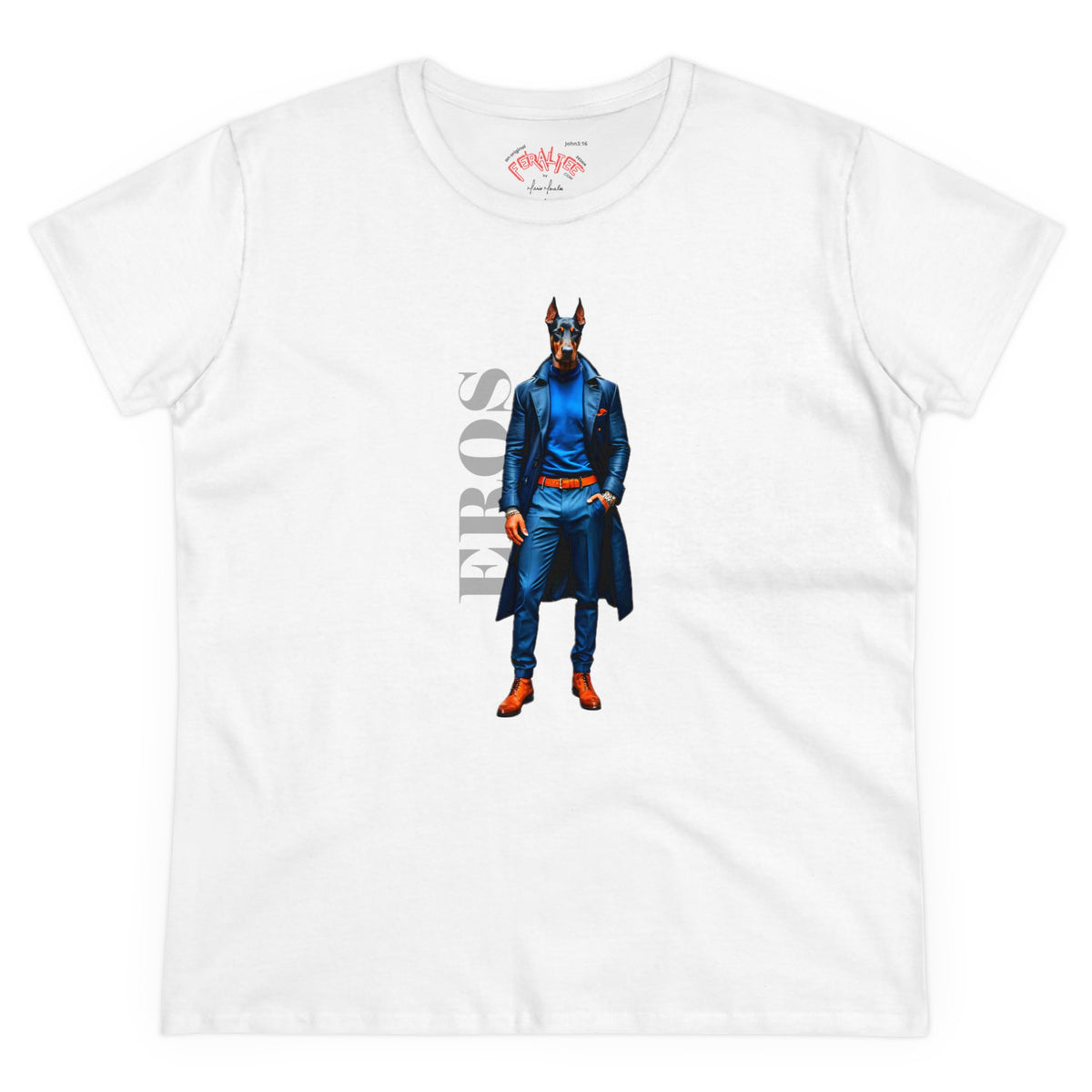 Camiseta de algodón de peso medio para mujer EROS 