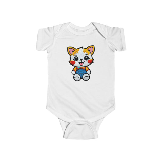 FLUFFY Infant Fine Jersey Bodysuit NB: 0 - 24 mo