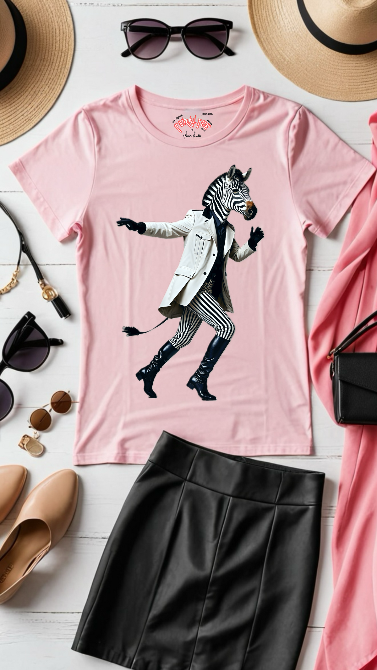 Camiseta de algodón de peso medio para mujer ZEB 1
