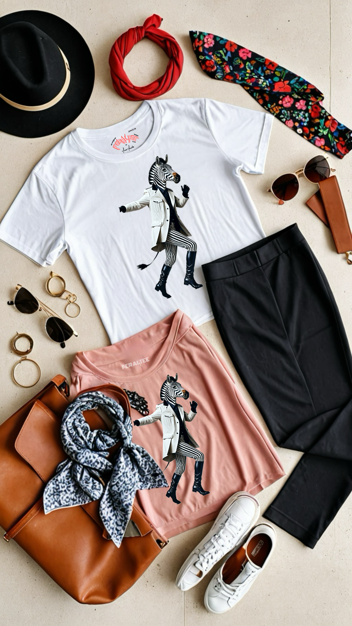 Camiseta de algodón de peso medio para mujer ZEB 1