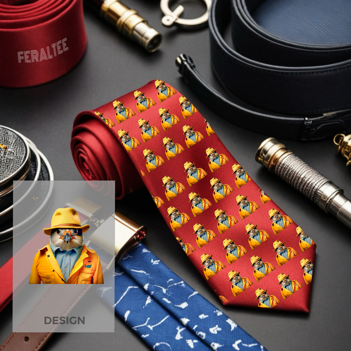 TWEETER Corbata de diseño personalizado