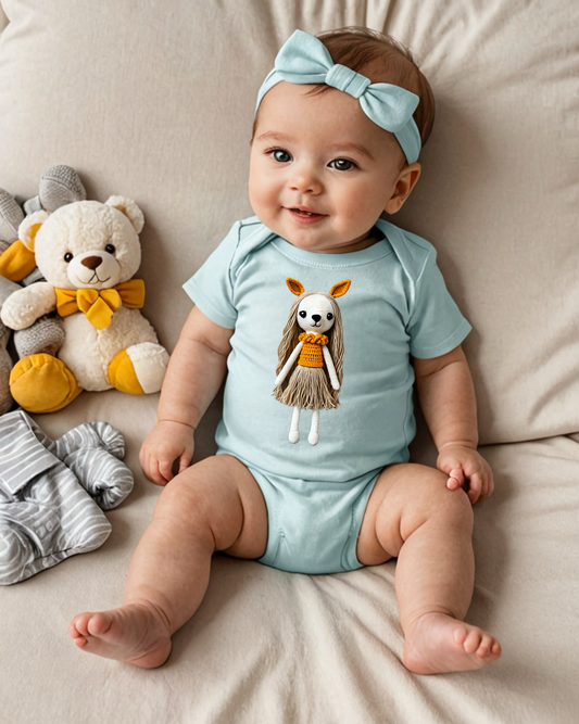 ISABELLA Infant Fine Jersey Bodysuit NB: 0-24 mos