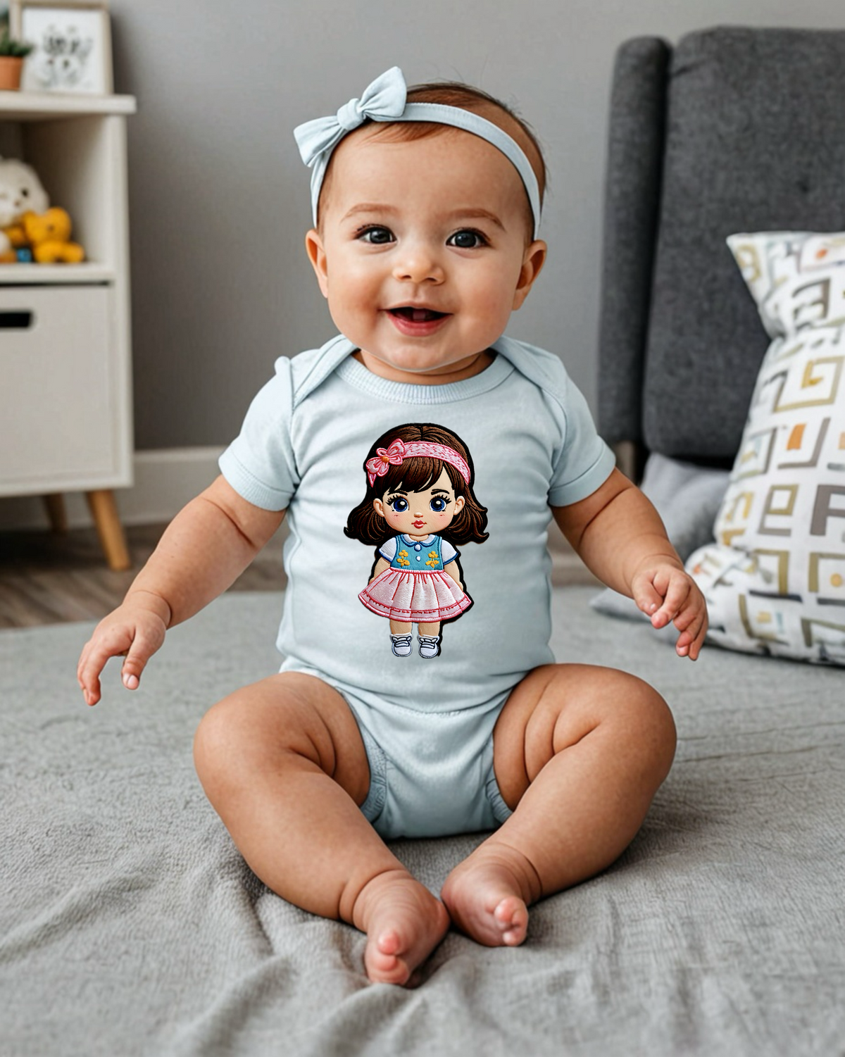 EMILY Infant Fine Jersey Bodysuit NB: 0-24 mos