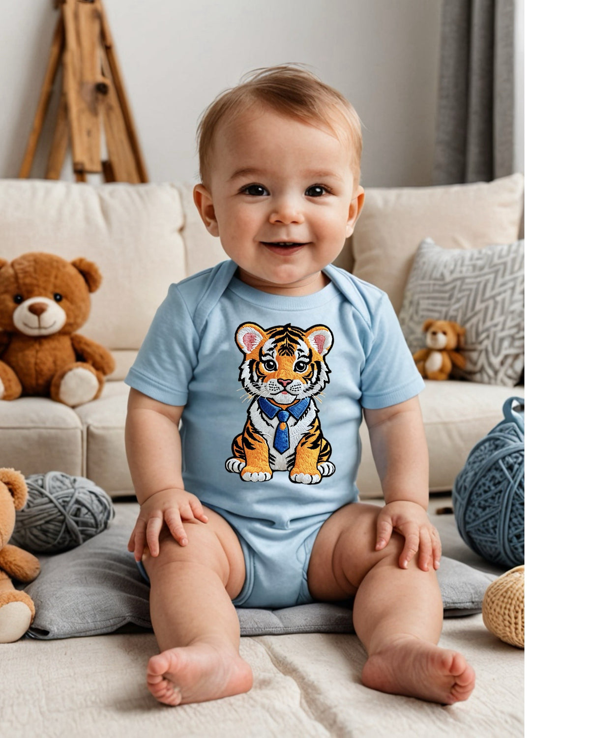 AIKO Infant Fine Jersey Bodysuit NB: 0 - 24 mo