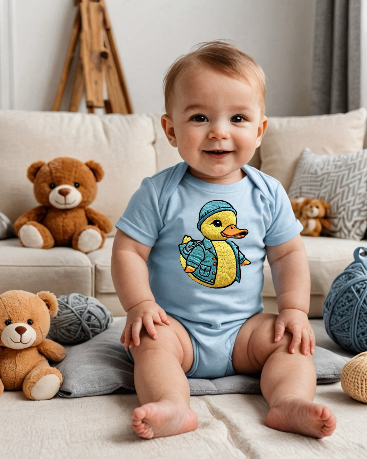 SQUEAKY Fine Jersey Bodysuit NB: 0 - 24 Mo